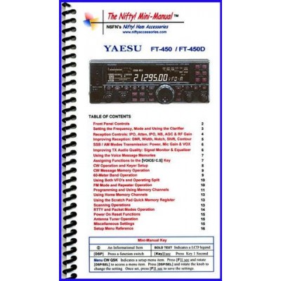 Manuel d'instructions pour Yaesu FT-450